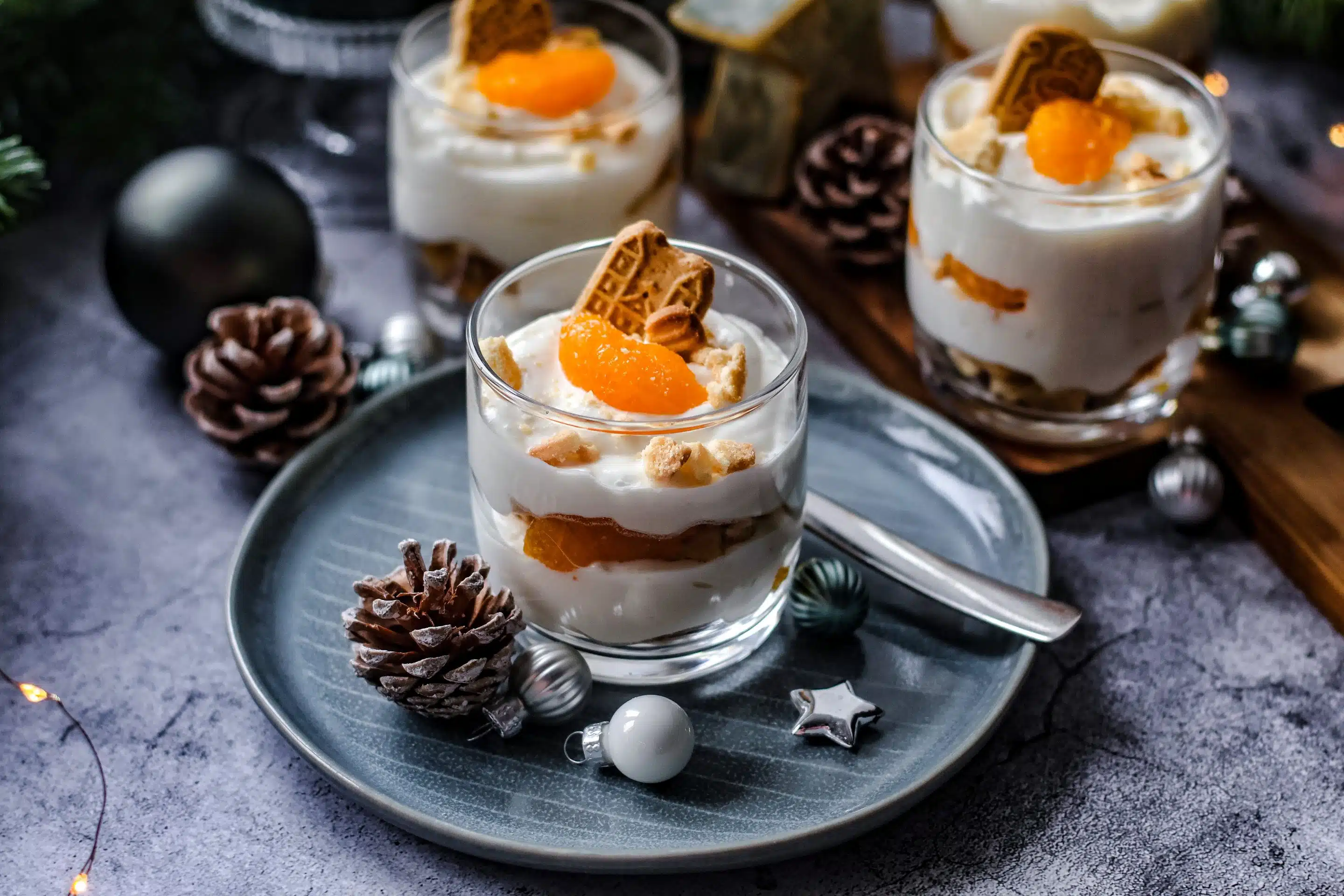 Sieht dieses Mandarinen Spekulatius Dessert nicht lecker aus?