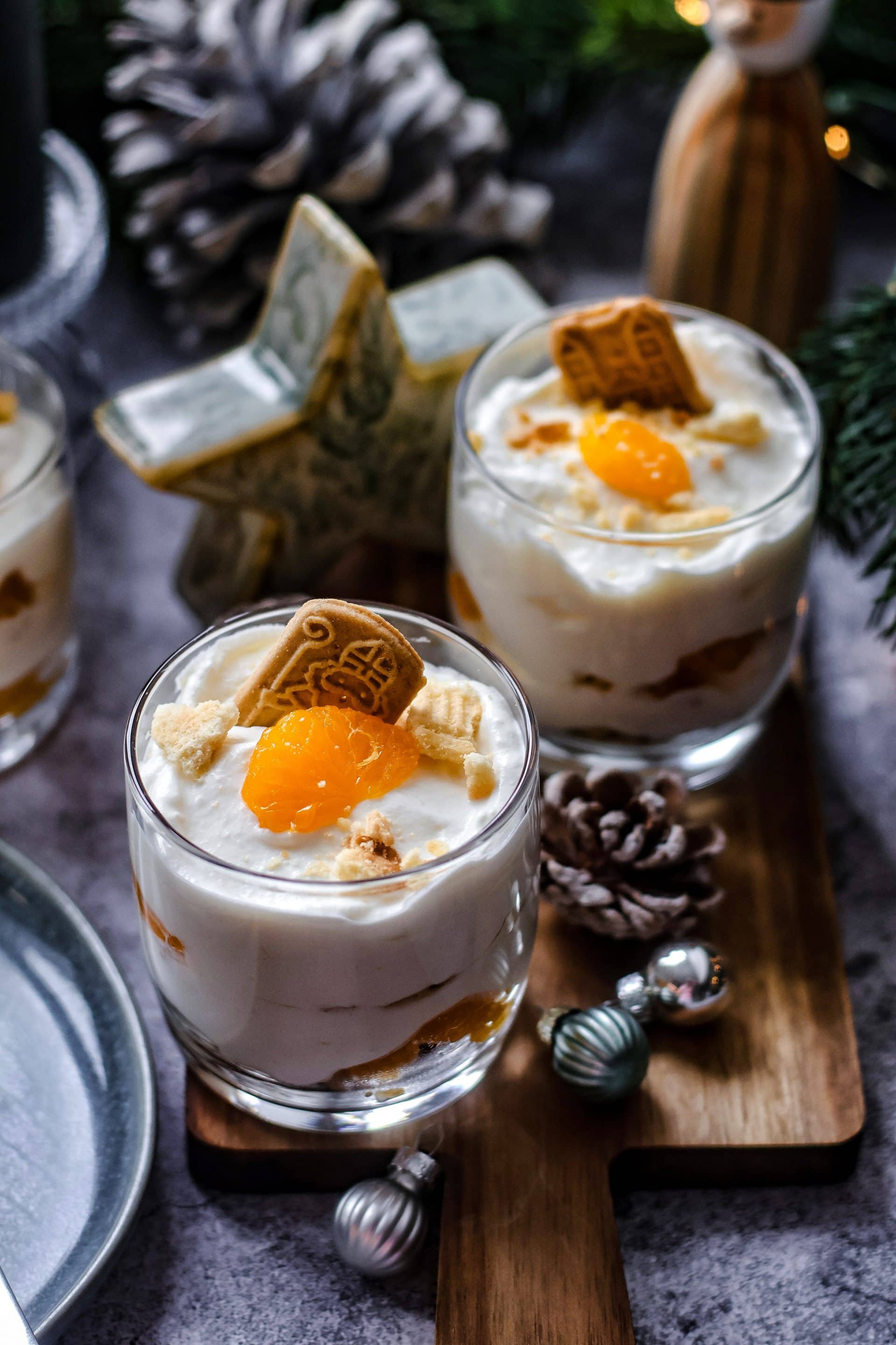 Mandarinen Spekulatius Dessert schmeckt Jedem