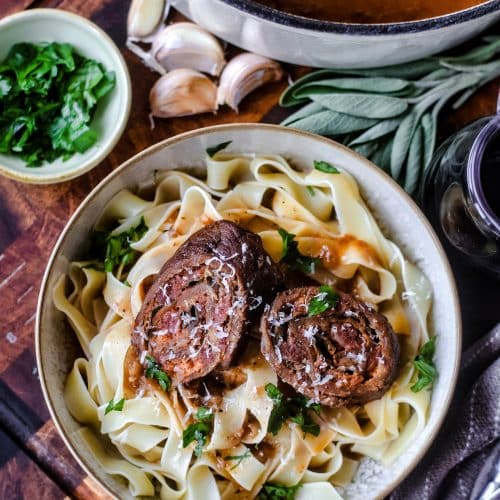 Sehen diese Rinderrouladen italienischer Art nicht lecker aus