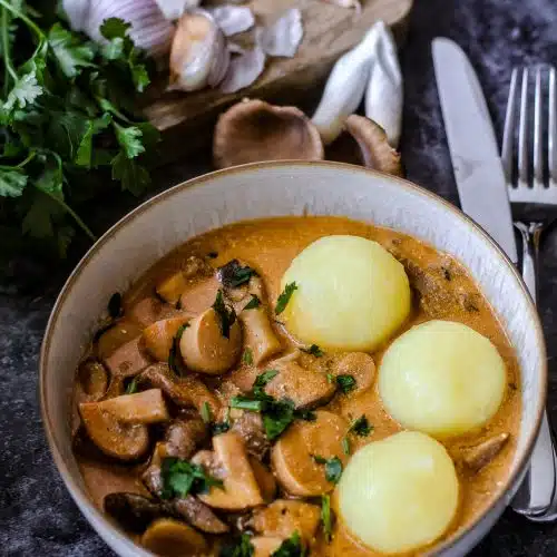 Sieht dieses Pilzgulasch nicht phantastisch aus
