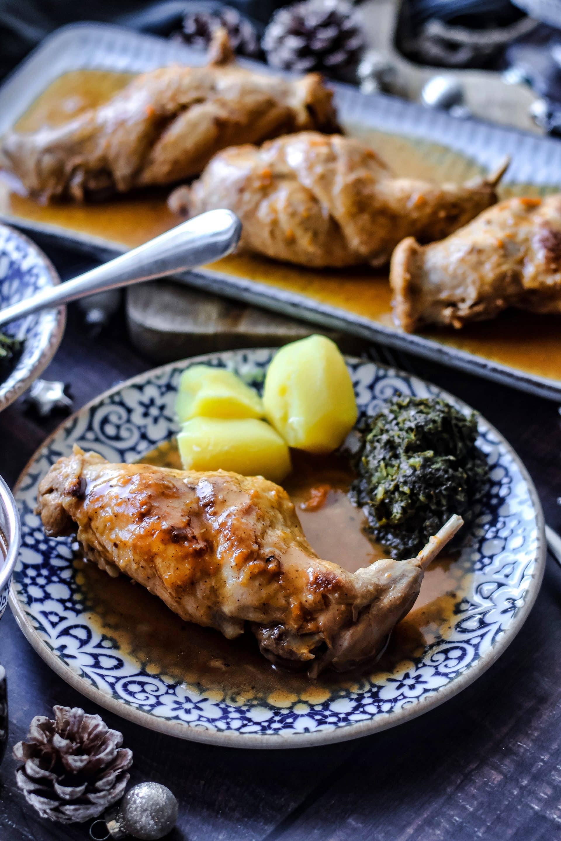 Sieht dieser Kaninchen Braten aus dem Ofen nicht lecker aus?