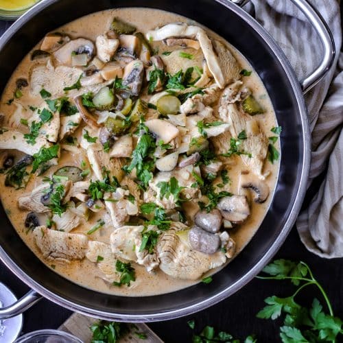 Sieht dieses Hähnchen Stroganoff nicht phantastisch aus?
