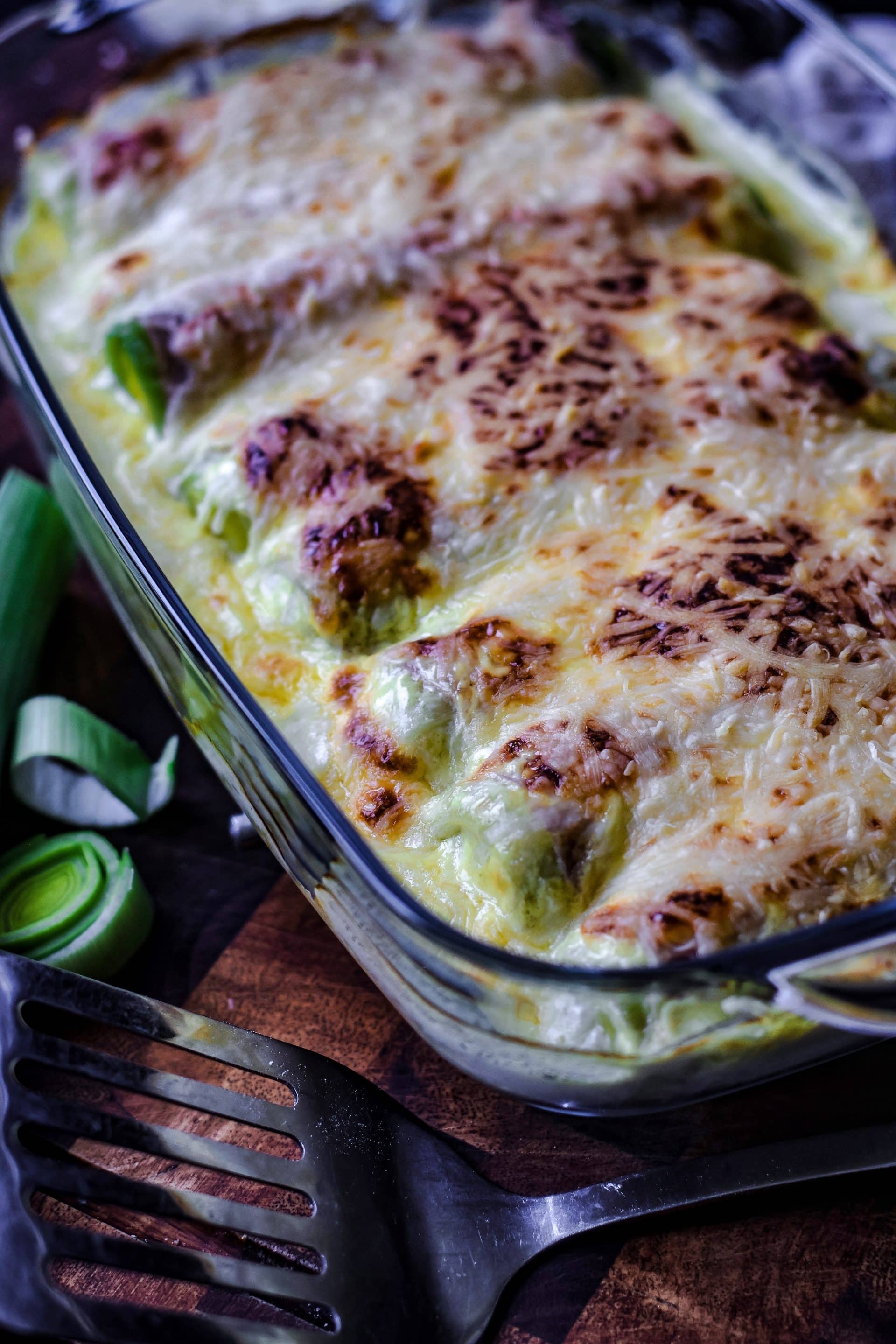 sieht dieser überbackene Lauch nicht phantastisch aus?