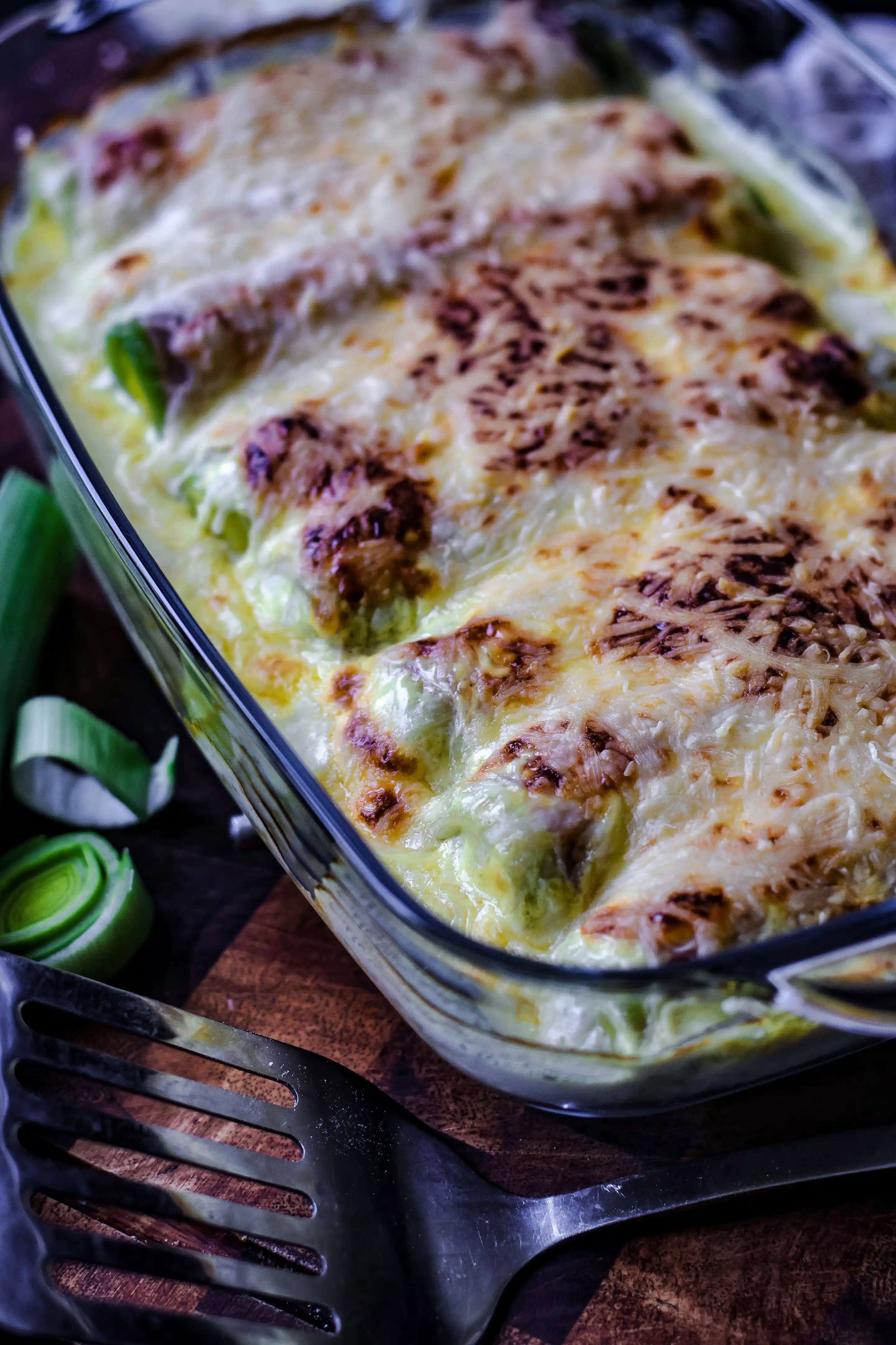 sieht dieser überbackene Lauch nicht phantastisch aus?