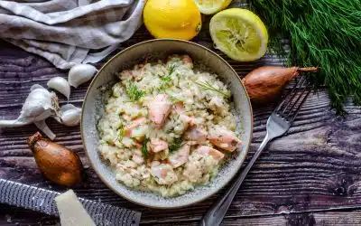 Lachs Risotto – einfaches Rezept