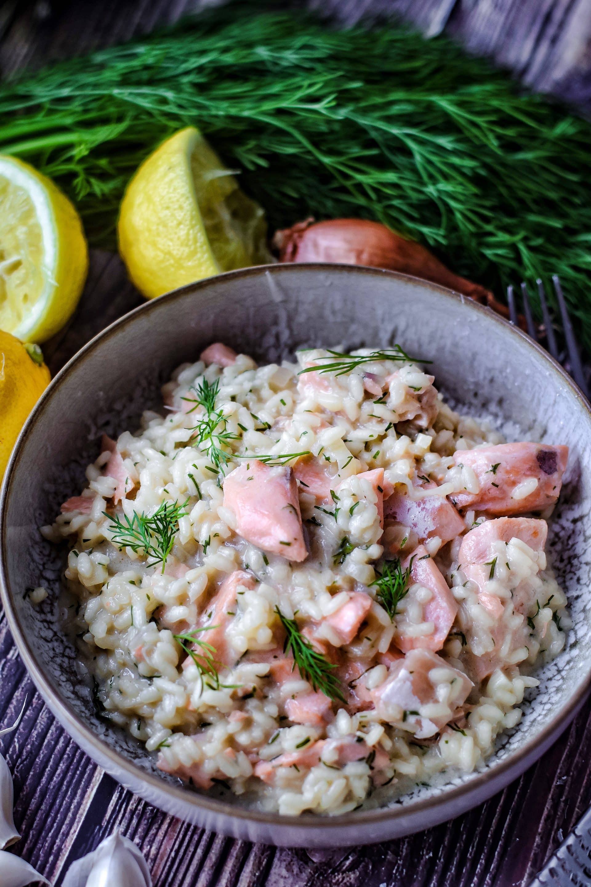 dieses Lachs Risotto schmeckt unfassbar cremig