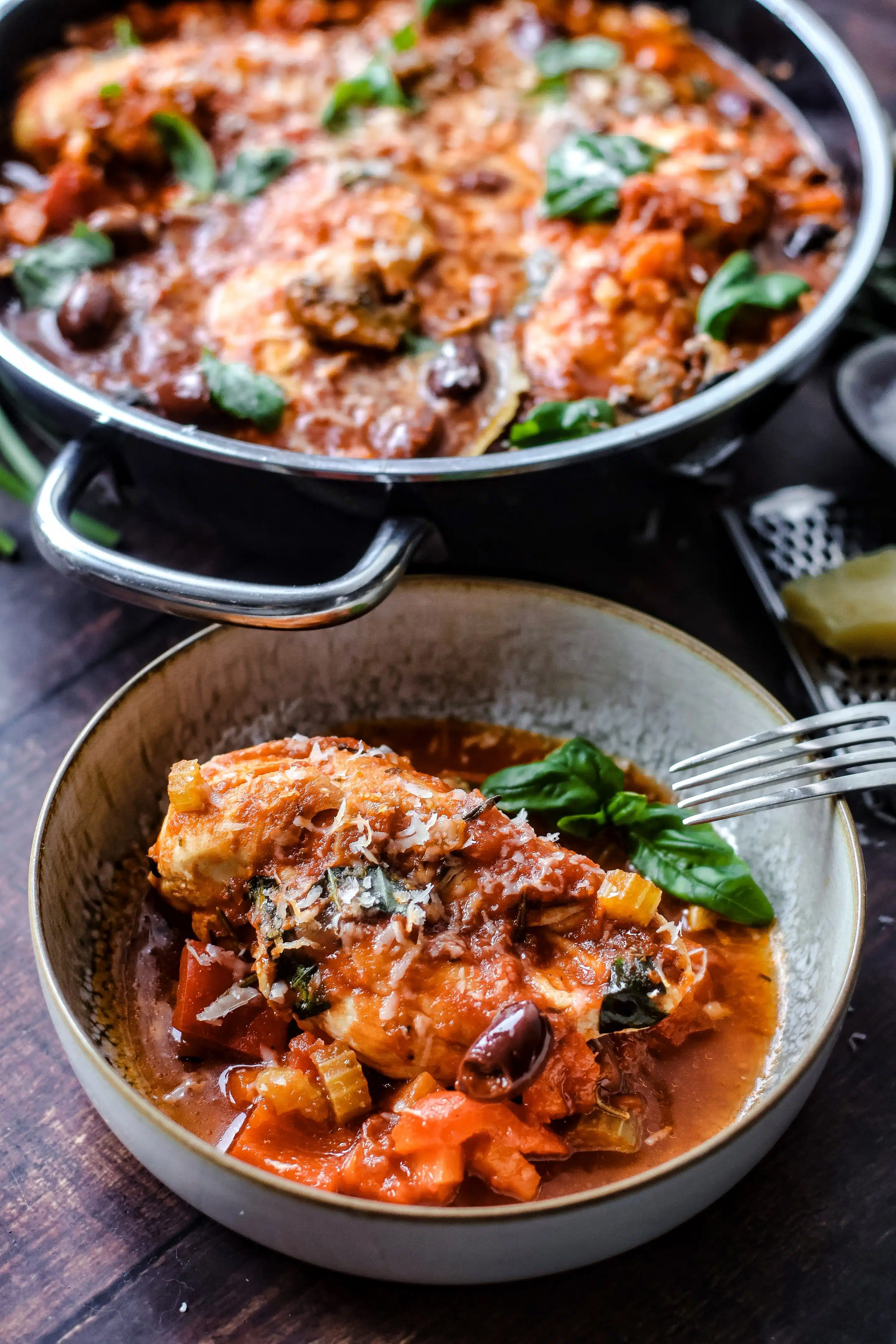 Zu Chicken Cacciatore passen am besten Nudeln