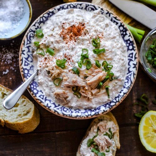 Thunfisch Dip mit Lauchzwiebeln