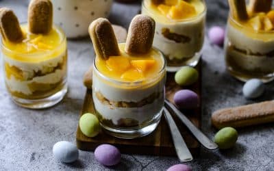 Pfirsich Maracuja Dessert – nicht nur zu Ostern lecker