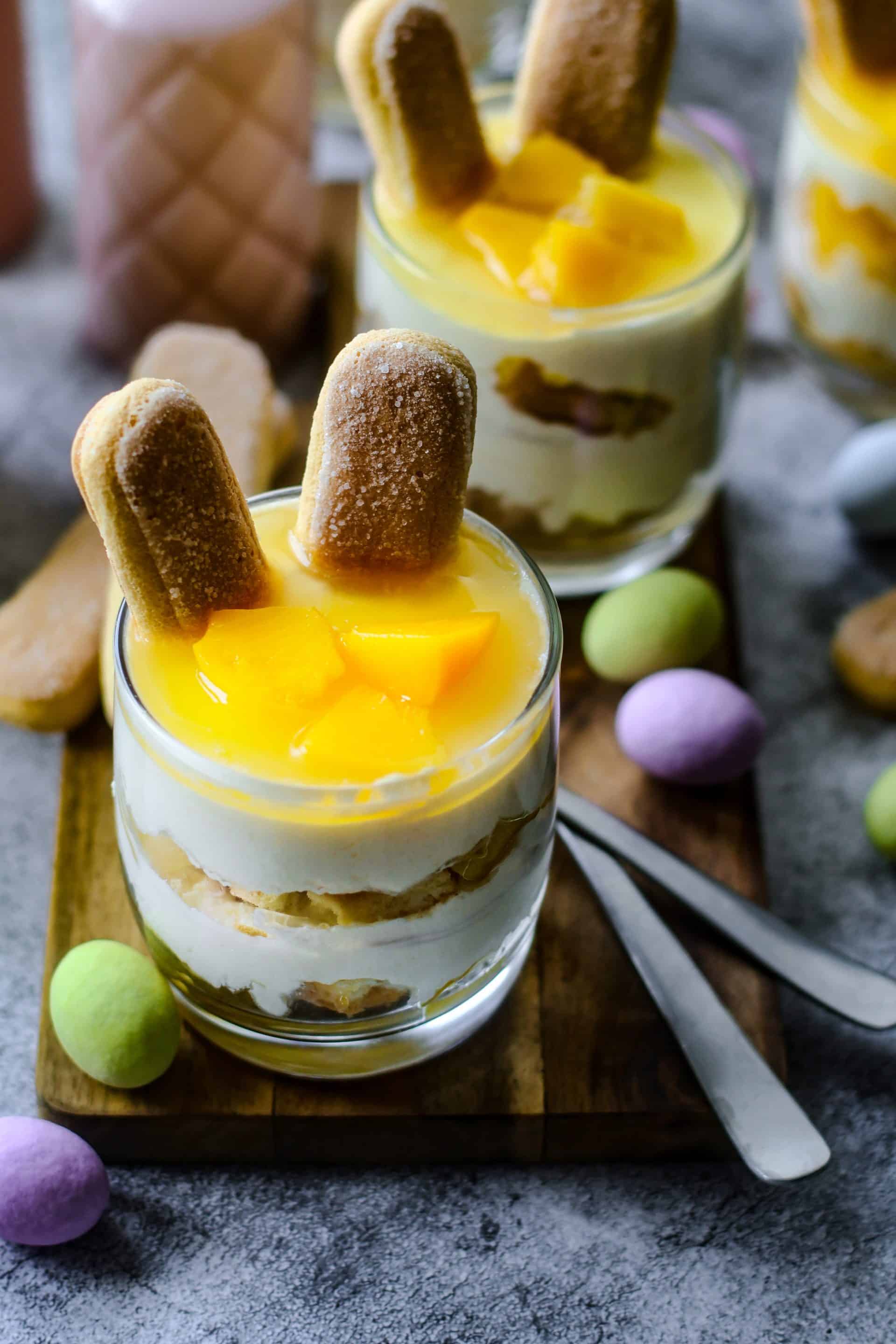 Pfirsich Maracuja Dessert ist herrlich erfrischend