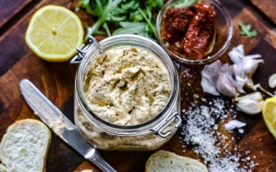 Rucola Butter mit Parmesan