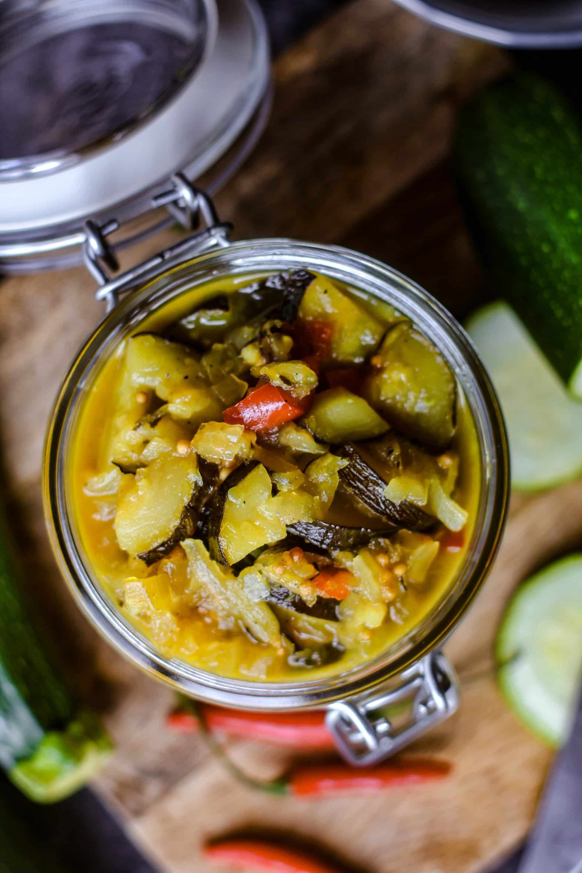 Zucchini Chutney - einfaches Rezept