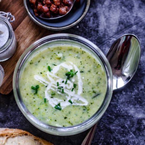 sieht diese Zucchini Creme Suppe nicht lecker aus?