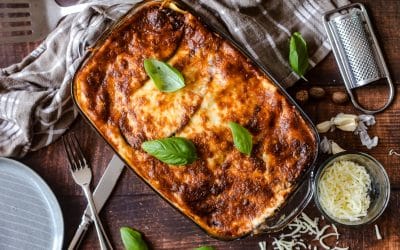 Auberginen Lasagne mit Hackfleisch