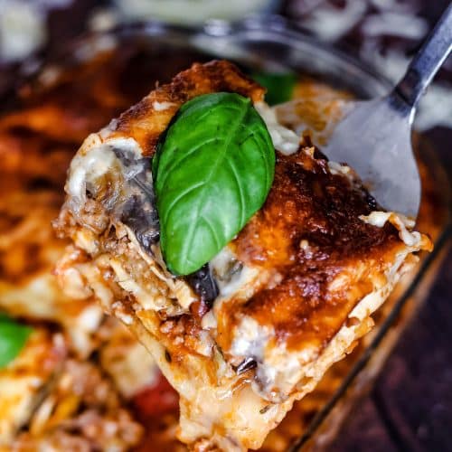 Sieht diese Auberginen Lasagne nicht phantastisch aus?