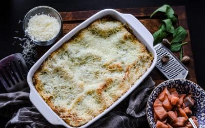 Lachs Spinat Lasagne – einfaches Rezept